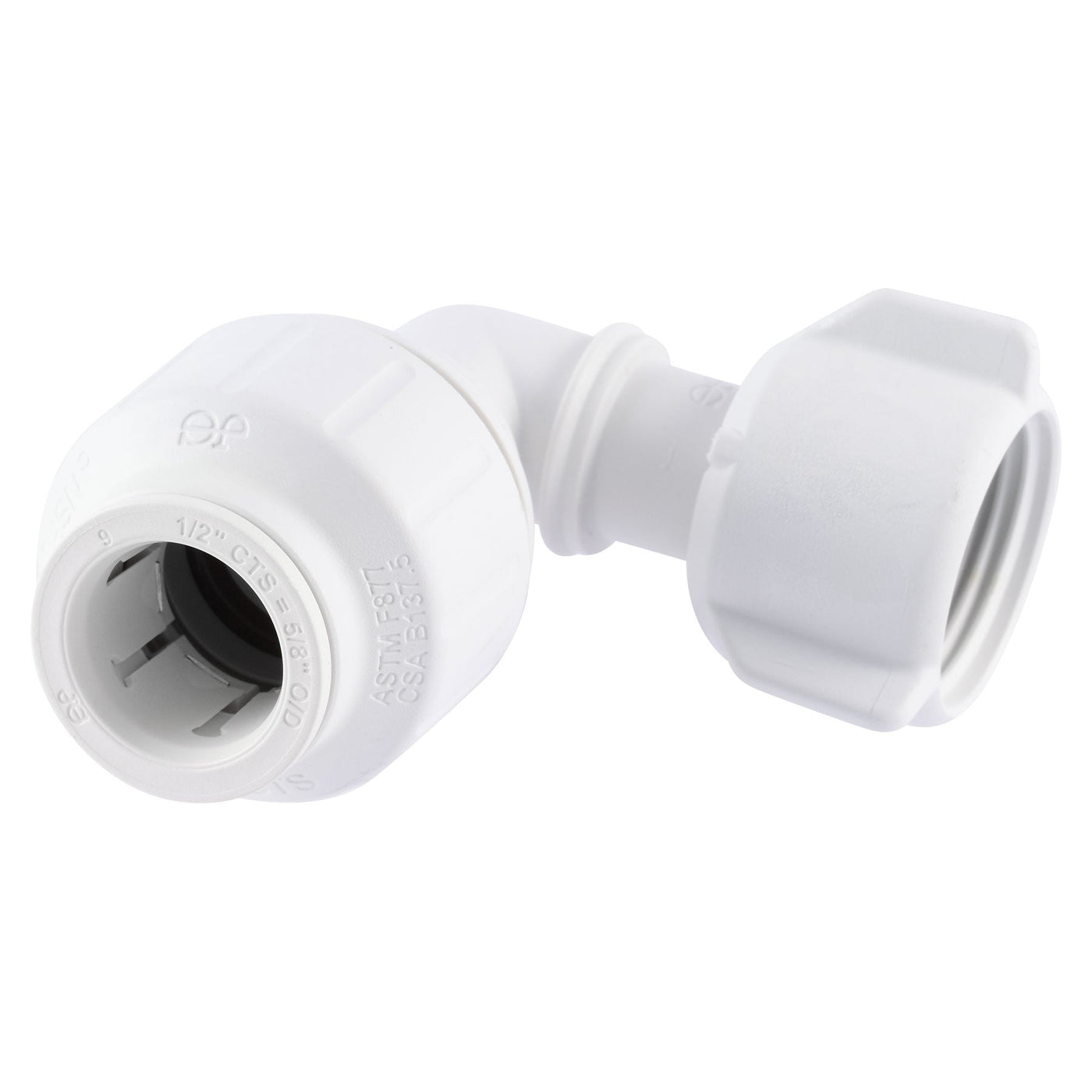 John Guest PEIBTC20C75 Speedfit Female Ball Cock Elbow 1/2 x 7/8-15/16 in. Size