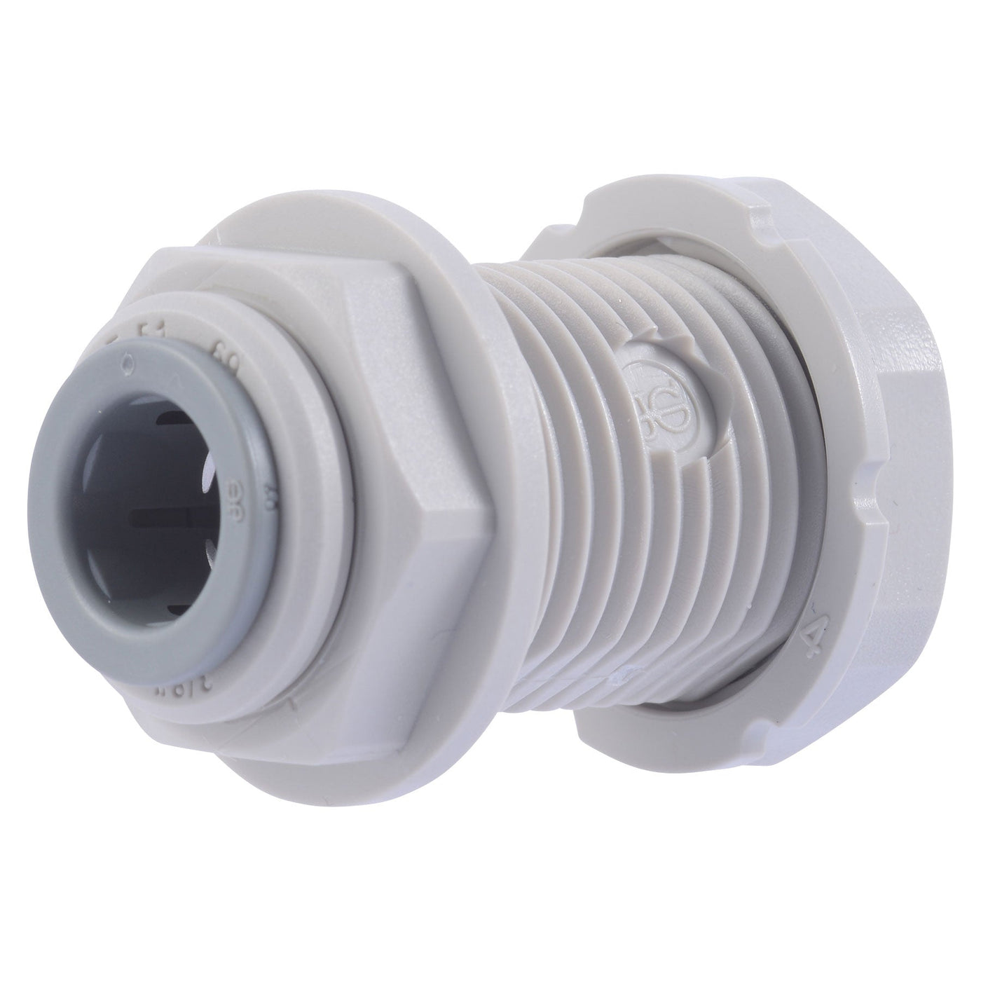 John Guest Reducing Bulkhead Union 1/4 in. to 1/2 in. Sizes