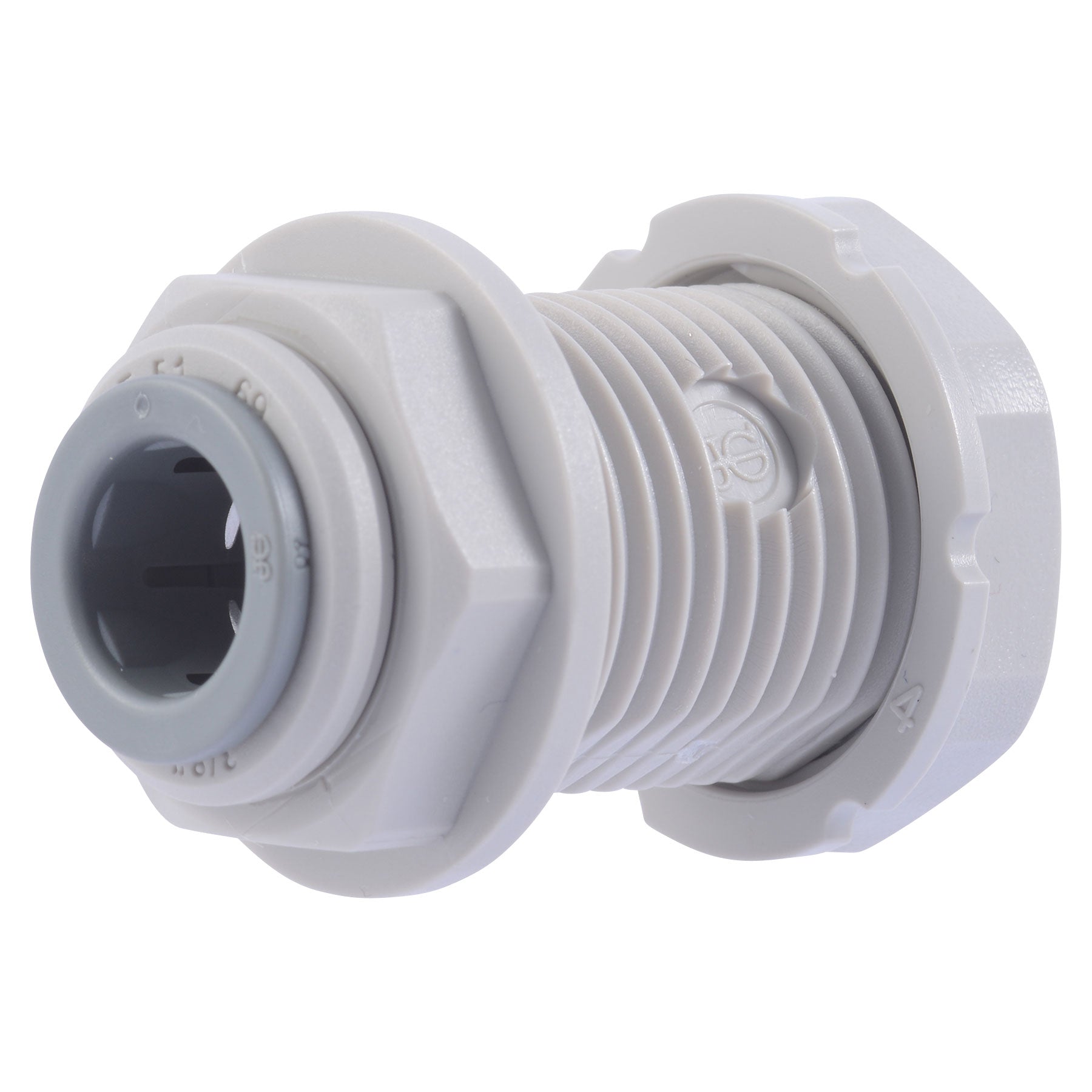 John Guest Reducing Bulkhead Union 1/4 in. to 1/2 in. Sizes