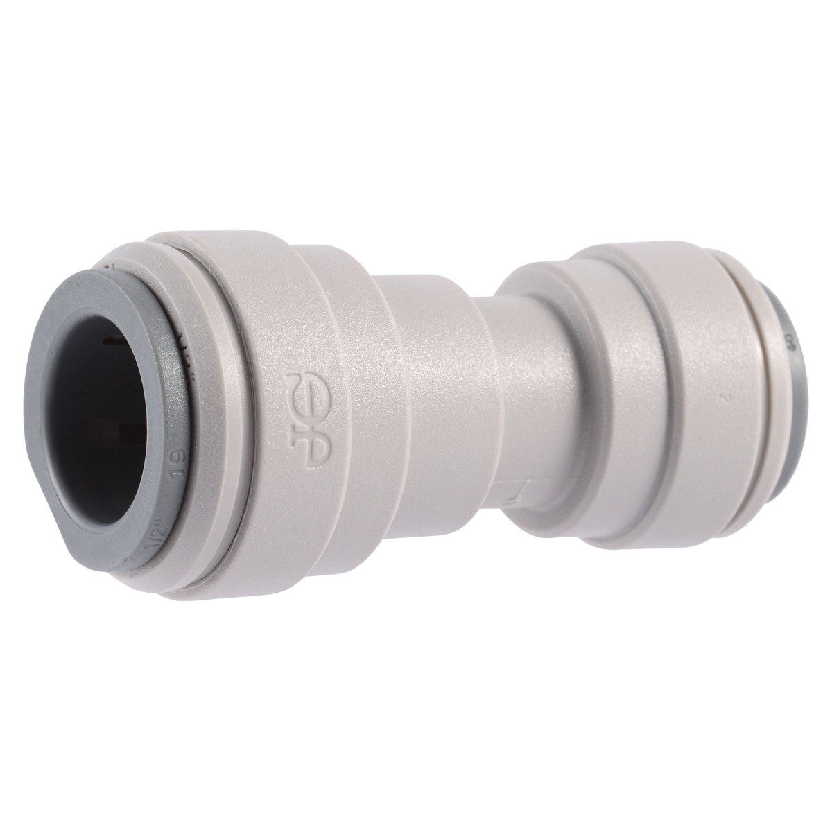 John Guest Reducing Union Connector 3/16 in. to 1/2 in. Sizes