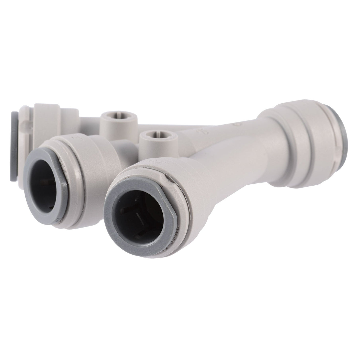 John Guest Three-Way Connector 3/8 x 1/4 in. Size