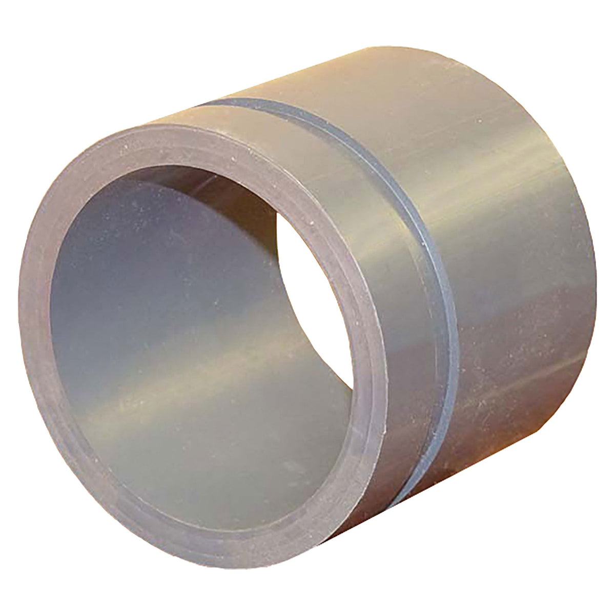 Spears PVC Schedule 80 Gray Nipple Plain x Grove 1-1/2 in. x 3 in. to 6 in. Lengths