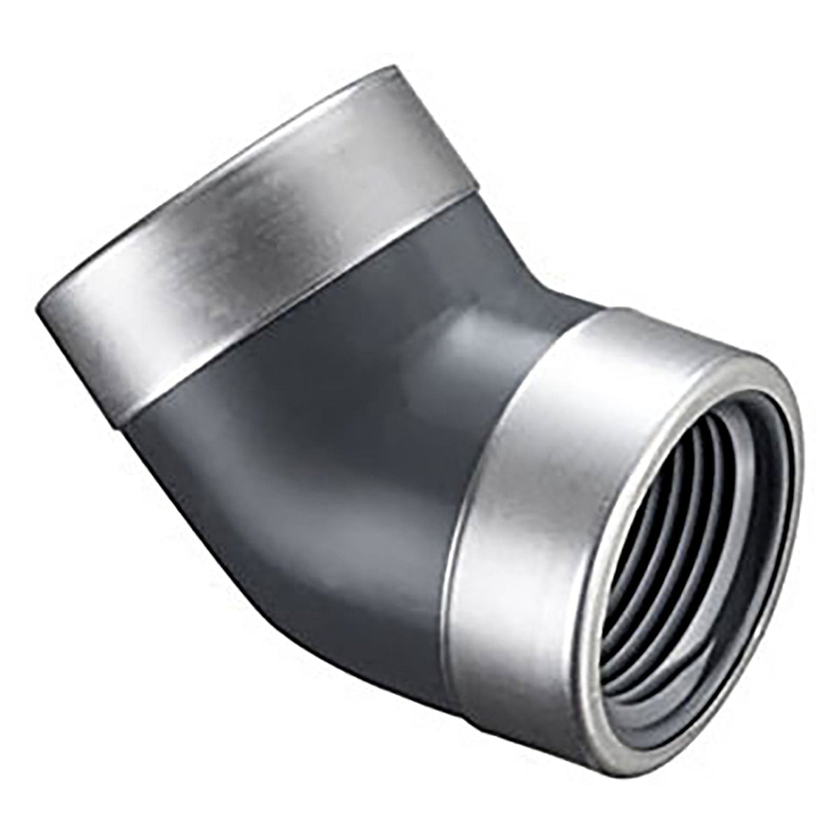 Spears PVC Schedule 80 Special Reinforced 45 Degree Elbow SR FPT x SR FPT 1/2 in. to 1 in. Sizes