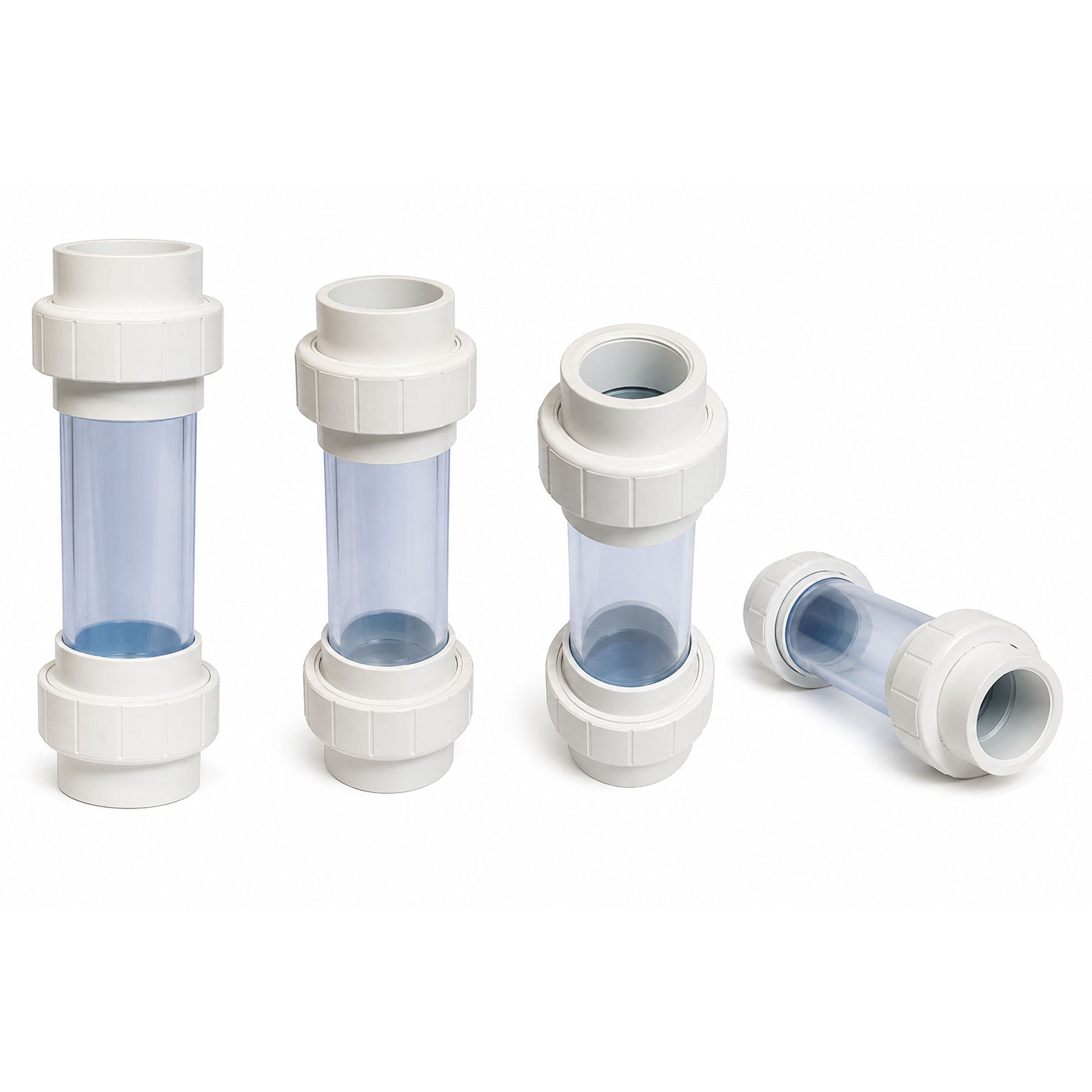 ALSCO Industrial Sight Glass Clear PVC Socket 1/2 to 6 in. 8 to 24 in. Length